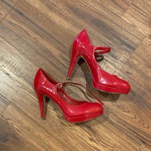 Red Mary Jane heel